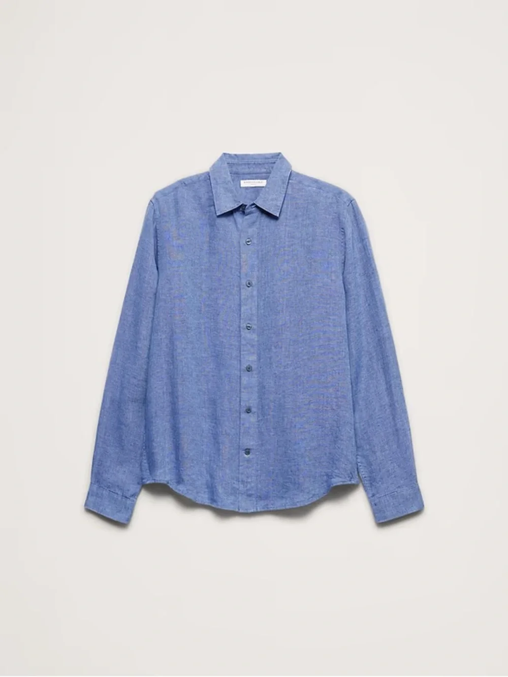 Banana Republic Standard Fit Button-Down Linen Shirt Vacation Business Casual L